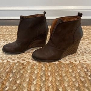 Lucky Brand wedge booties